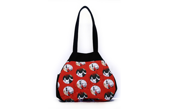 Harriett Chapman Designs-Red Spotted Large Handbag